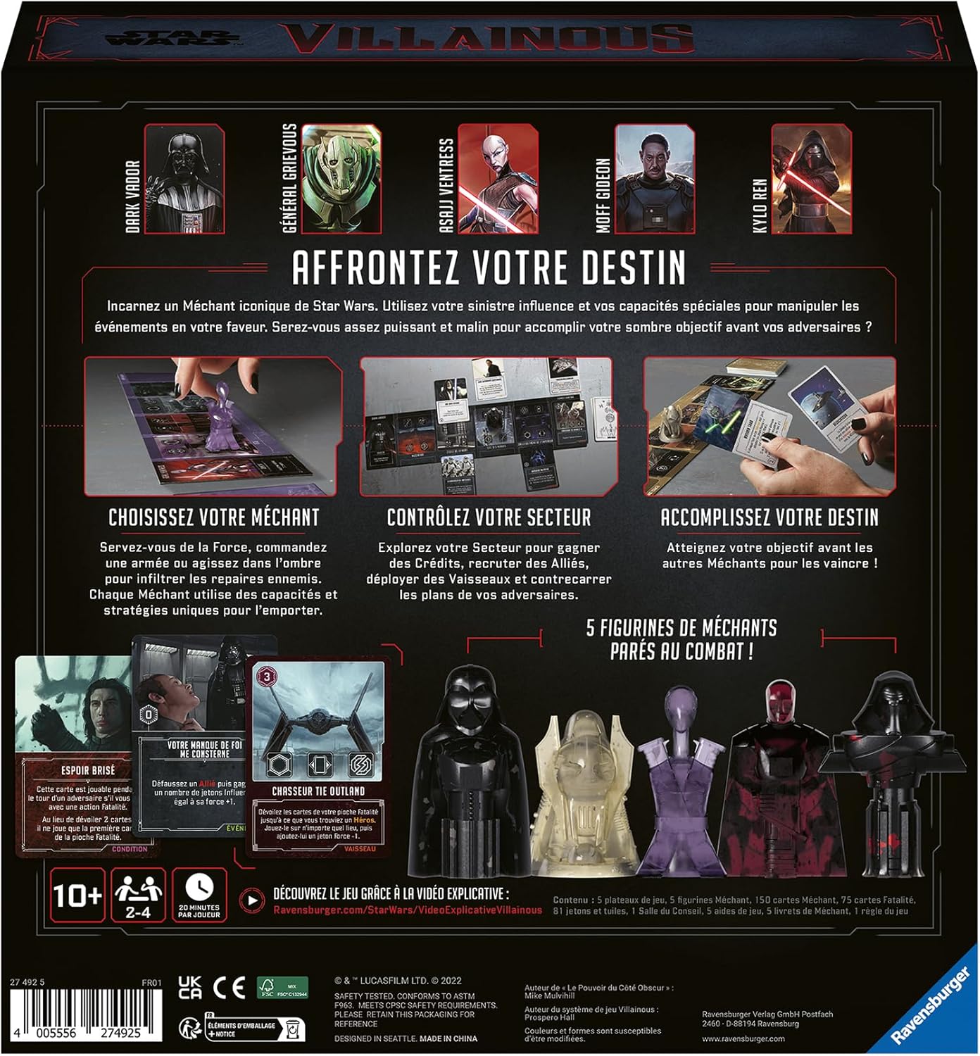Star Wars Villainous jeu de base côté obscur dès 10 ans – Image 2