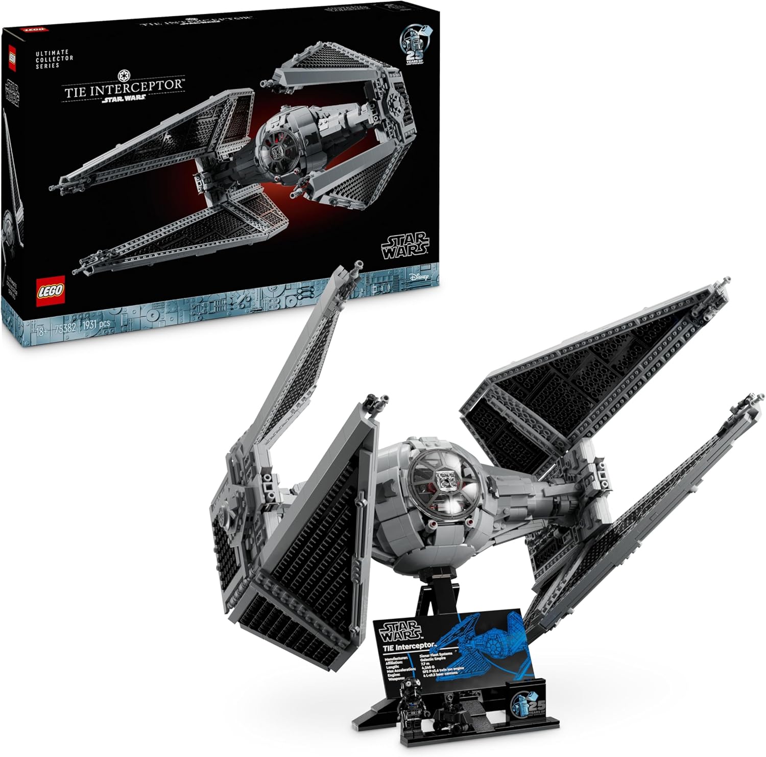 LEGO Star Wars Intercepteur TIE UCS pour adultes 75382