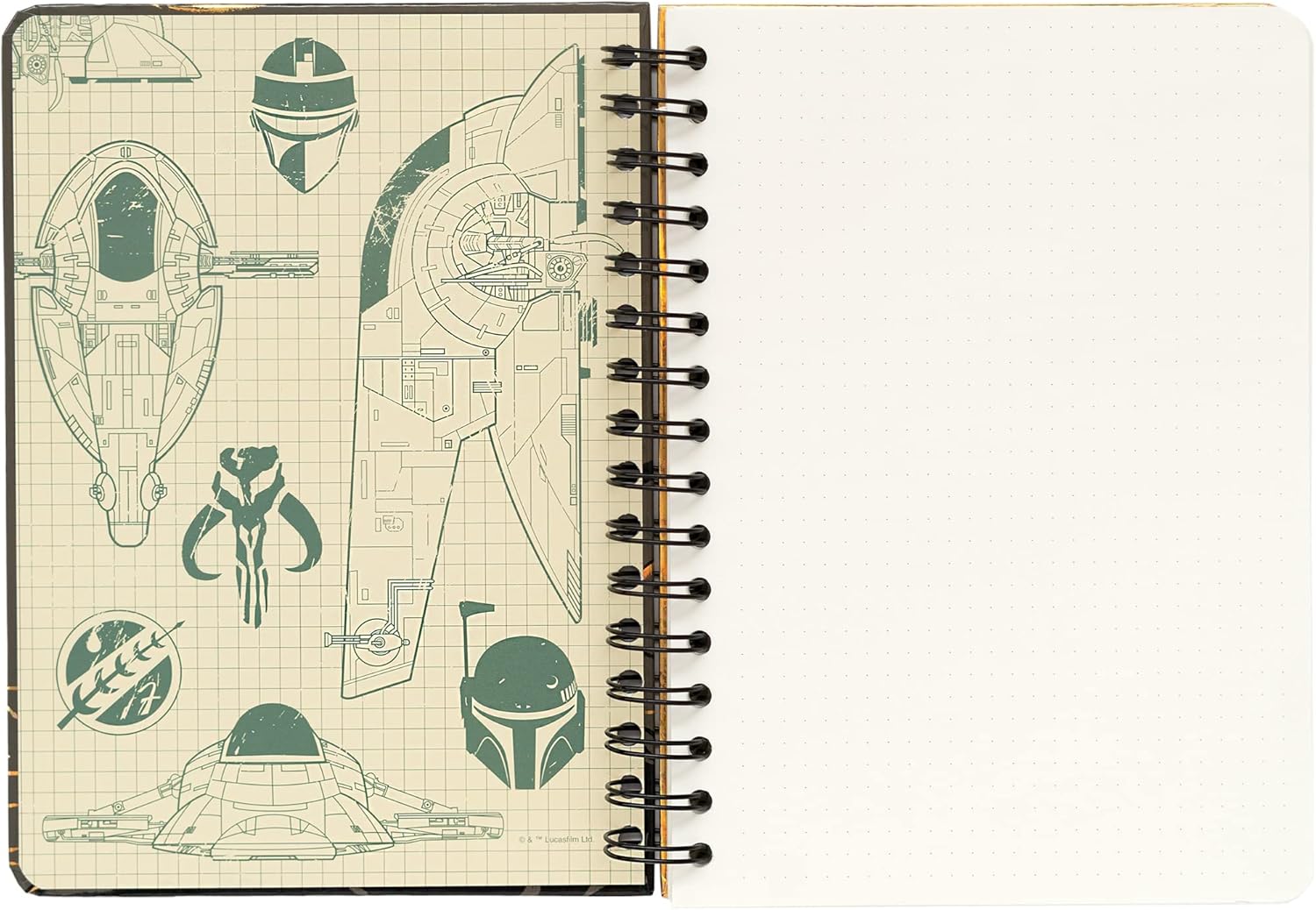 Carnet pointillé Star Wars The Book of Boba Fett à spirale – Image 3