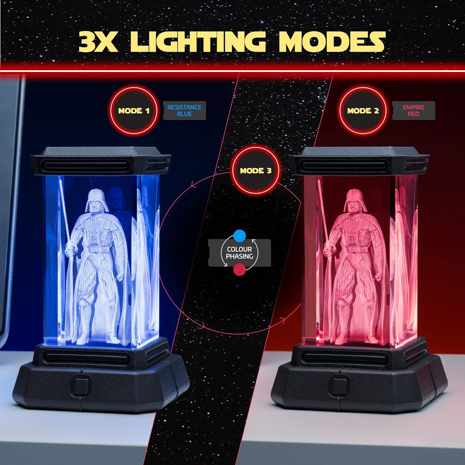 Lampe holographique LED Star Wars Dark Vador, esprit Anakin Skywalker – Image 3