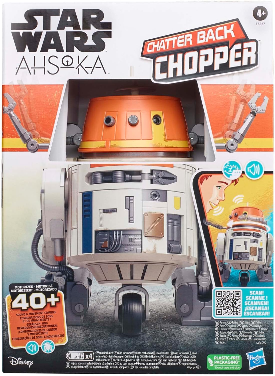 Robot Star Wars Chopper C1-10P animatronique 19 cm avec 40 sons et mouvements – Image 2