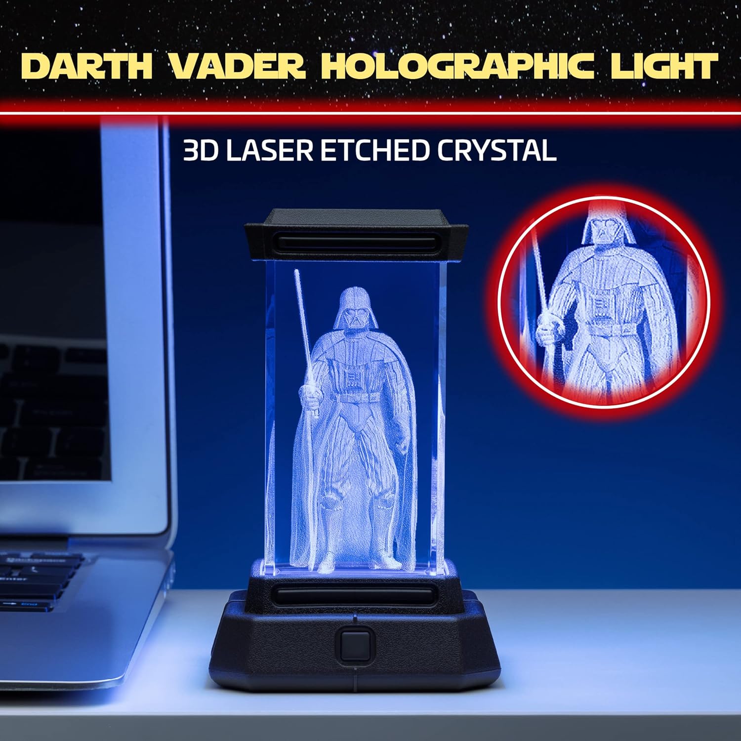 Lampe holographique LED Star Wars Dark Vador, esprit Anakin Skywalker – Image 2