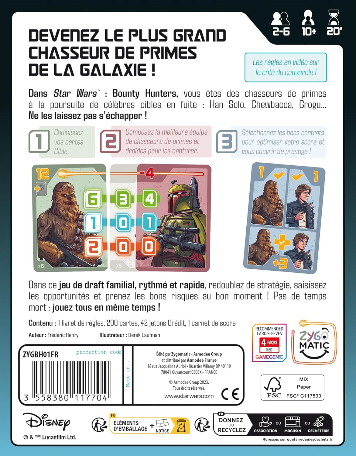 Star Wars Bounty Hunters, jeu de cartes de draft en version française – Image 3