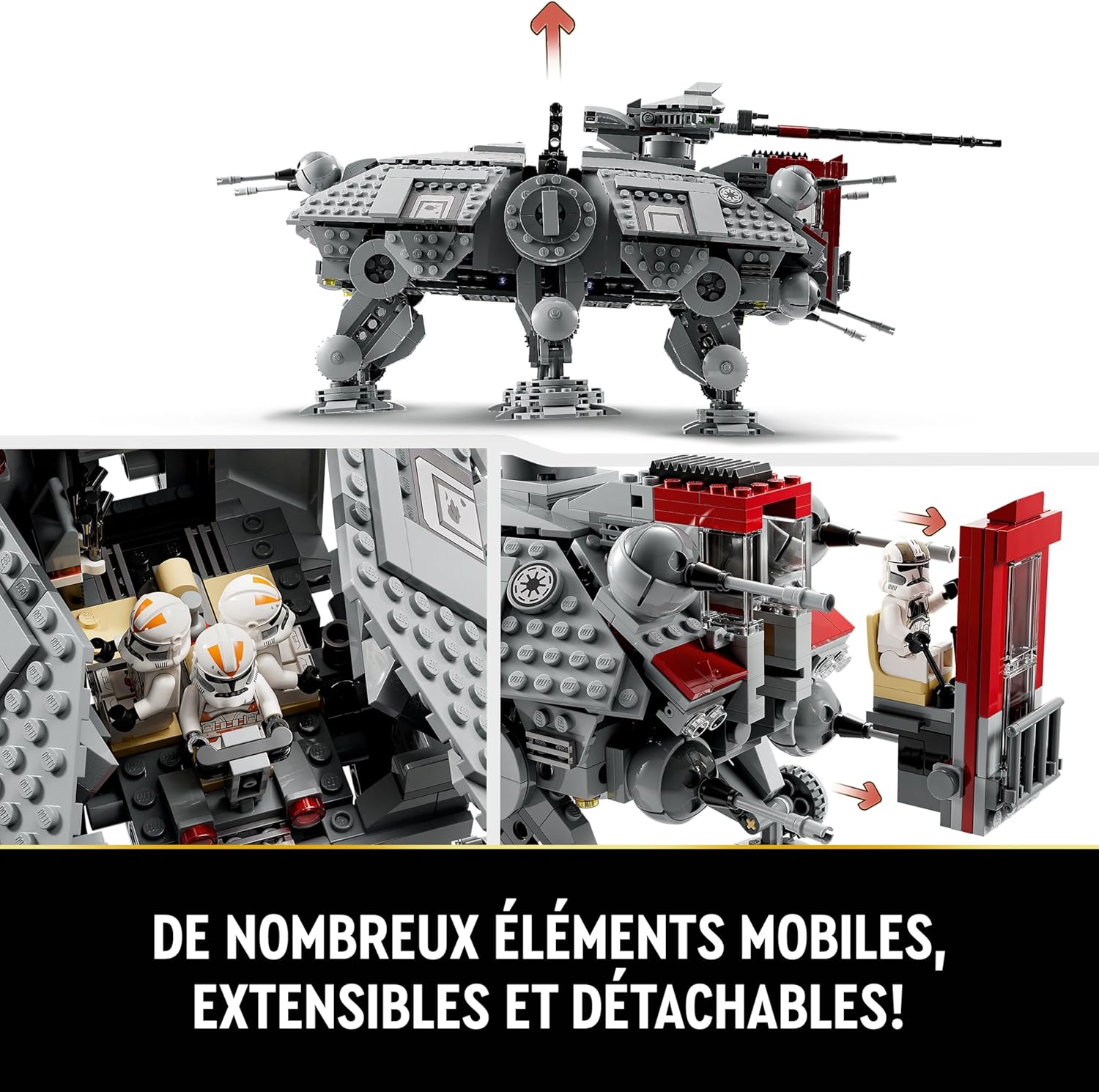 LEGO Star Wars AT-TE 75337 avec Clone Trooper du 212e – Image 3