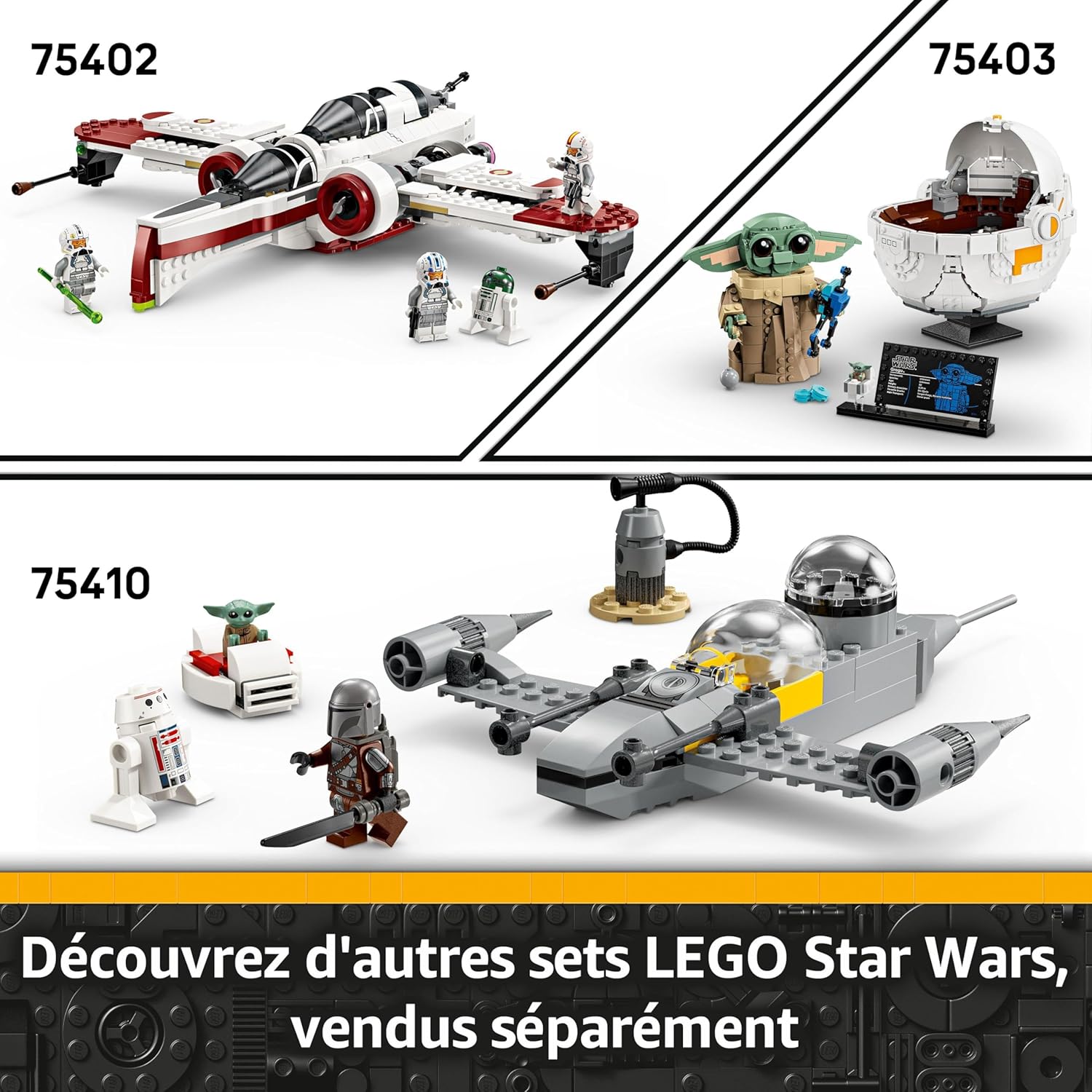 LEGO Star Wars 75401 Jedi Interceptor d’Ahsoka avec R7-A7 et Skywalker – Image 7