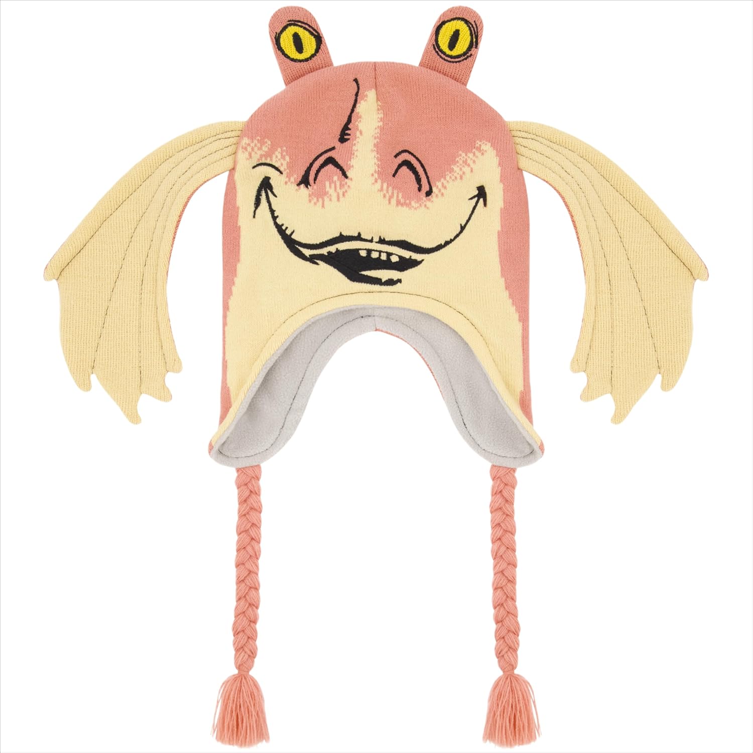 Bonnet péruvien Star Wars Jar Jar Binks avec oreilles 3D et pompons