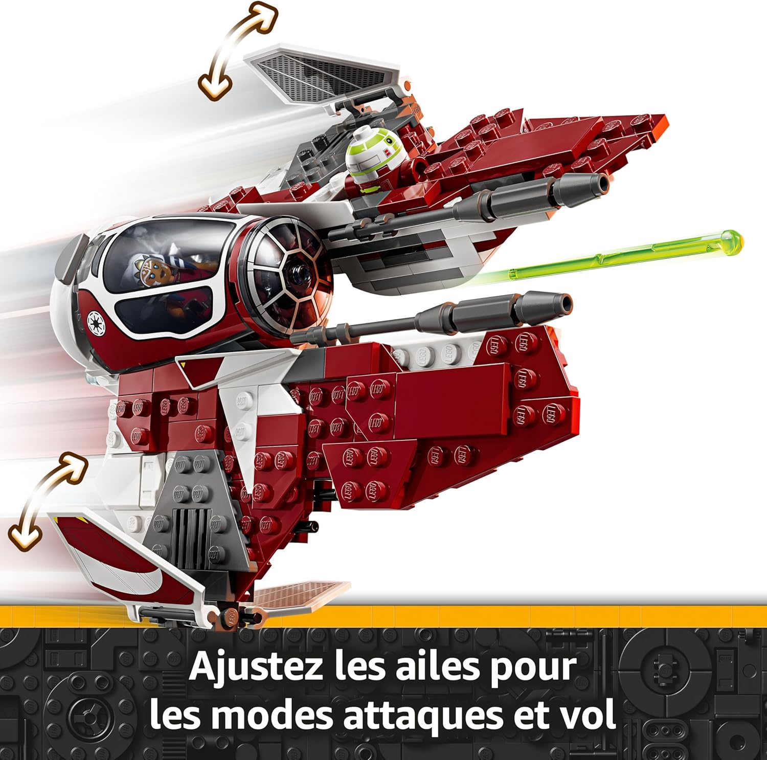 LEGO Star Wars 75401 Jedi Interceptor d’Ahsoka avec R7-A7 et Skywalker – Image 3