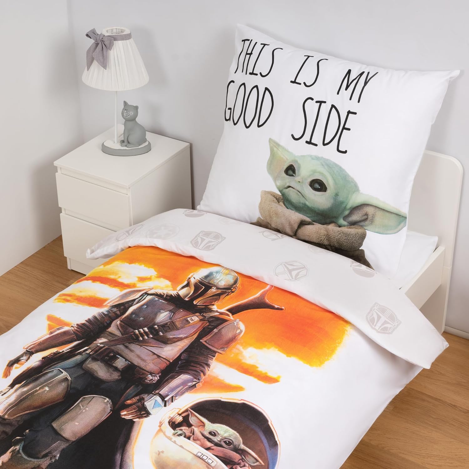 Parure de lit réversible Mandalorian 140 x 200 cm en 100 % coton – Image 2