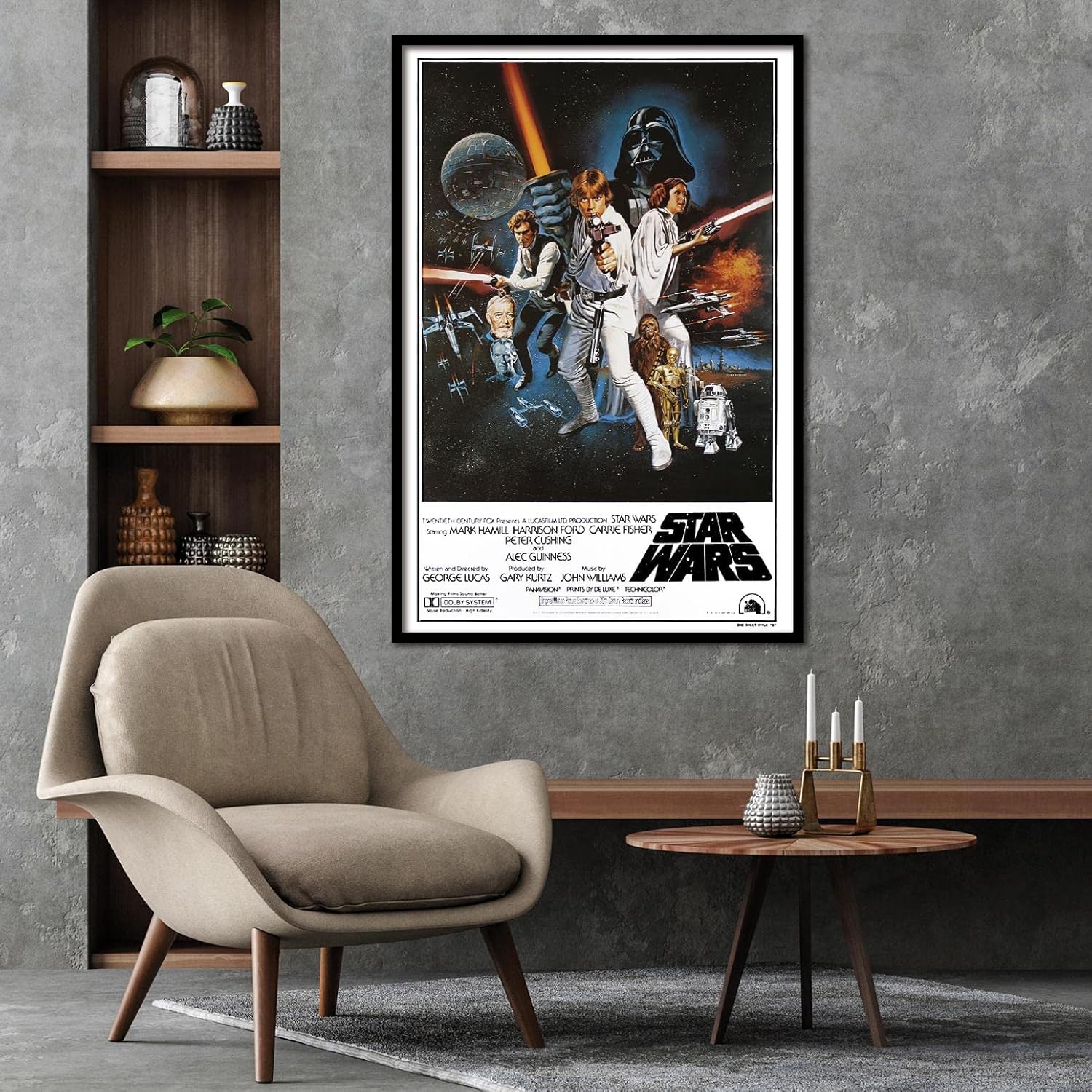 Affiche Star Wars style américain C en format 61 x 91,5 – Image 2