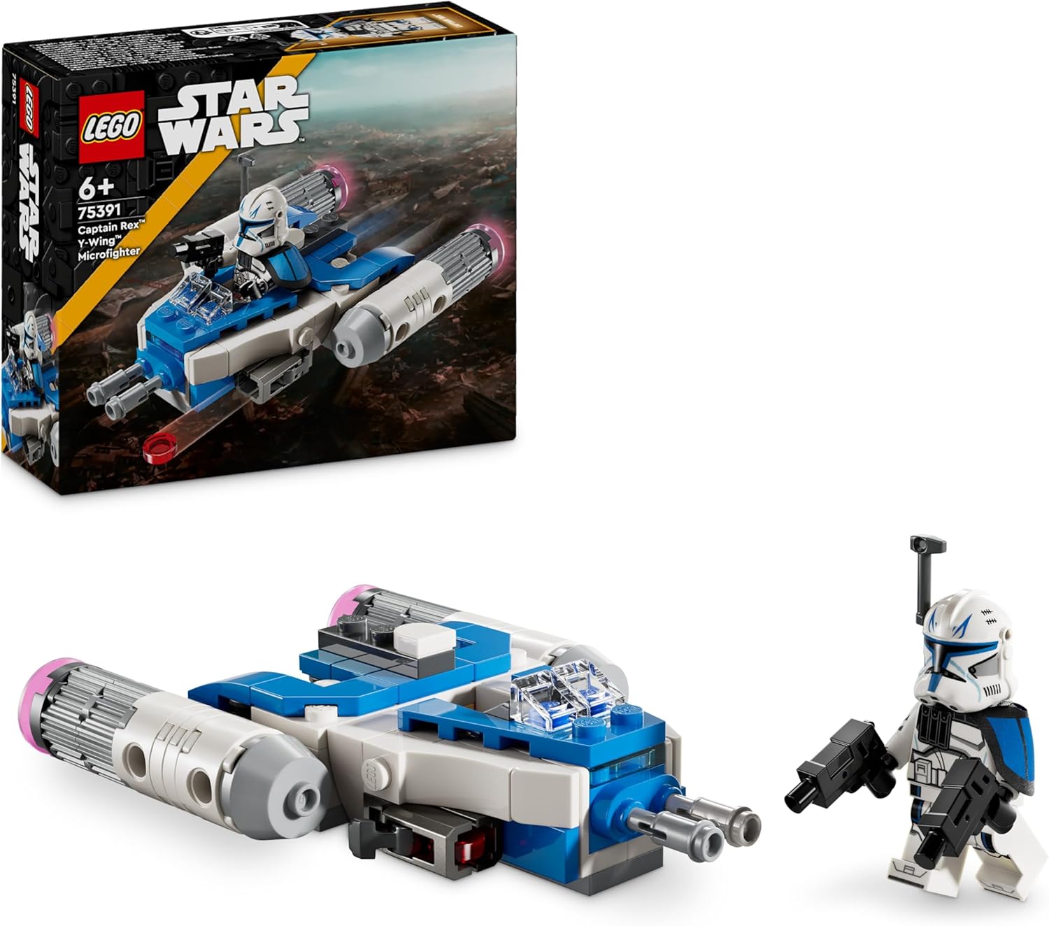 LEGO Star Wars : The Clone Wars - Microfighter Y-Wing du Capitaine Rex 75391