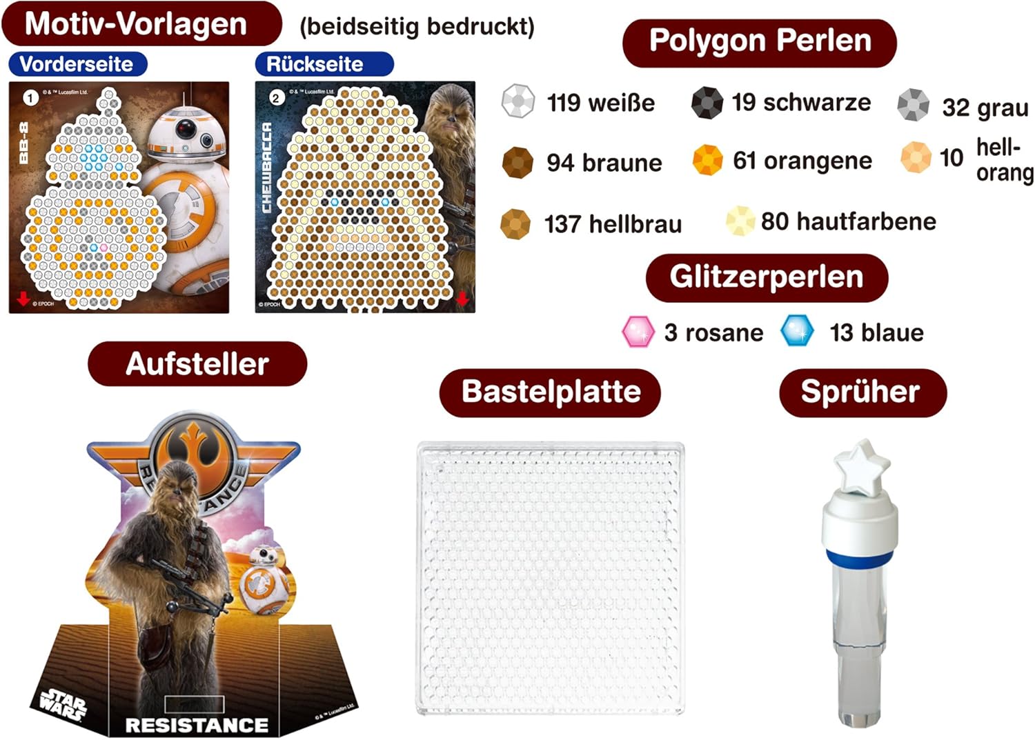 Kit Aquabeads Star Wars 30149 avec BB 8 et Chewbacca – Image 2