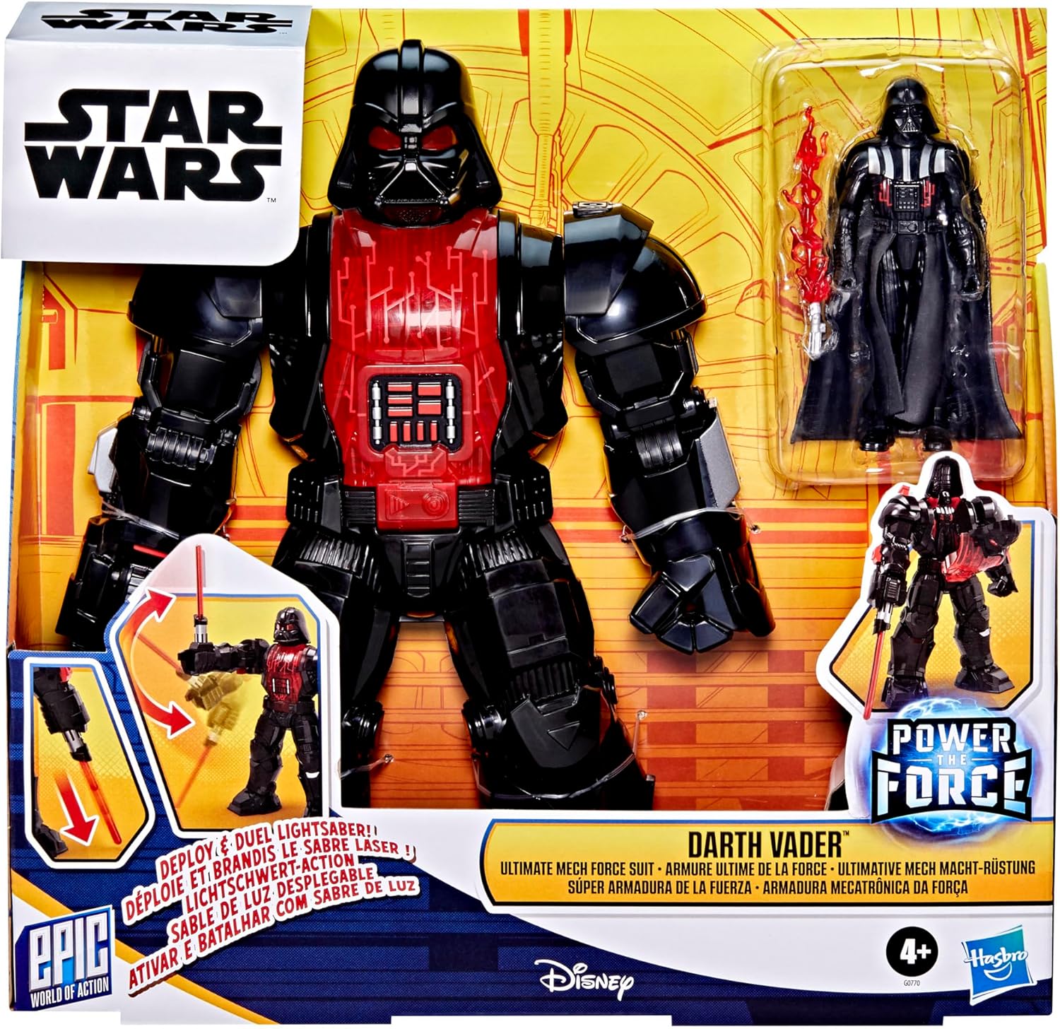 Figurine Star Wars Dark Vador avec armure mécanique ultime – Image 2