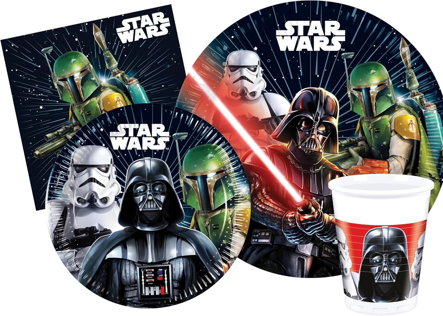 Kit de fête Star Wars Galaxy 112 pièces pour 24 personnes