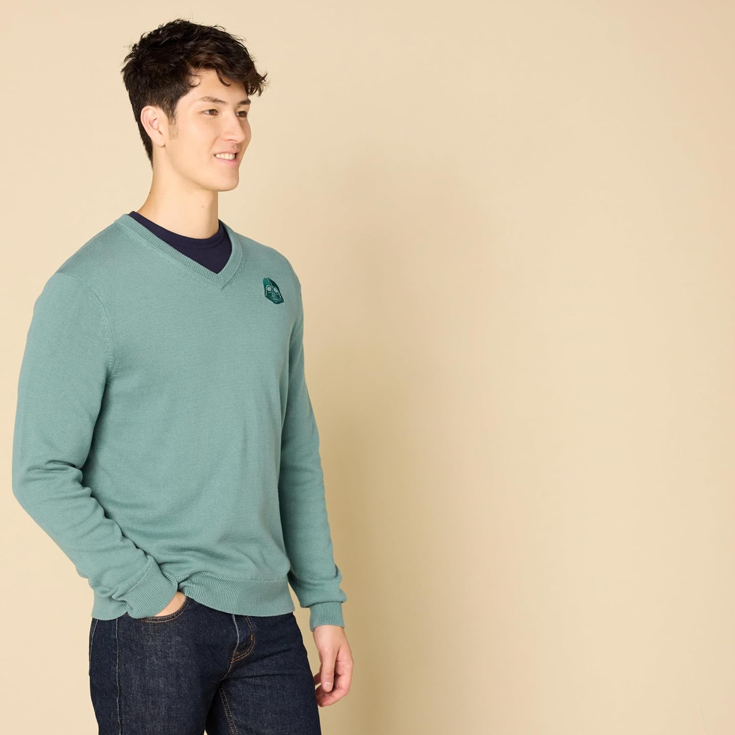 Pull homme Star Wars col en V en coton – Image 2