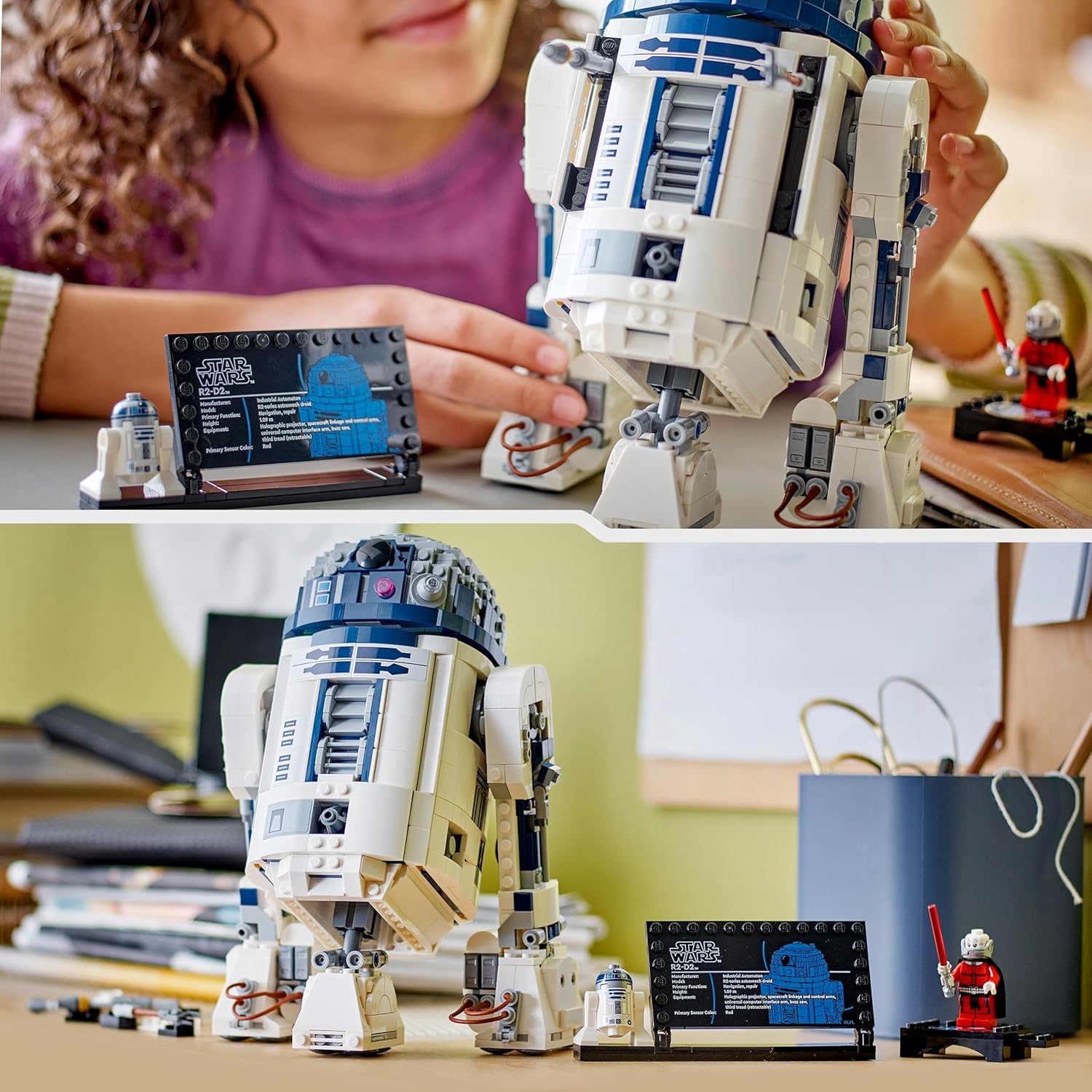 R2-D2 LEGO Star Wars 75379 avec tête rotative et Dark Malak – Image 5