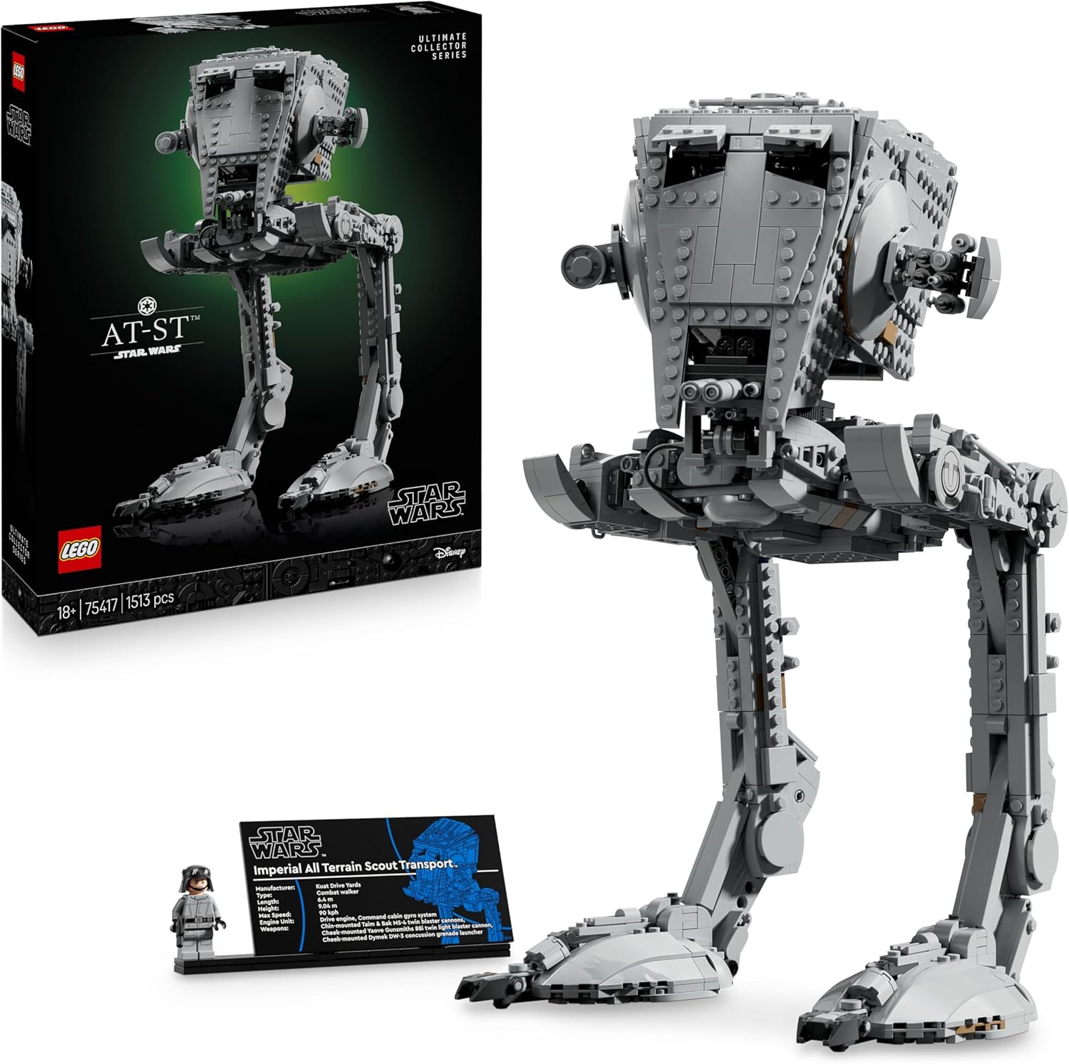 LEGO Star Wars AT-ST 75417, maquette Ultimate Collector Series