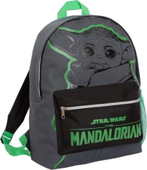 Sac à dos Grogu The Mandalorian Star Wars gris/noir
