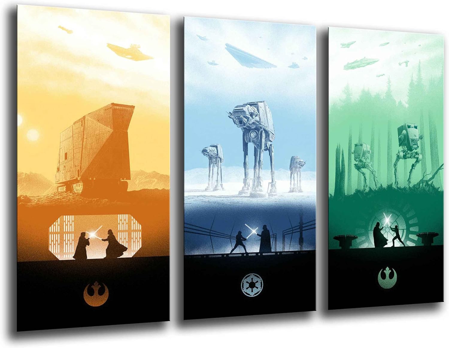 Tableau Star Wars Darth Vader sur bois 97 x 62 cm