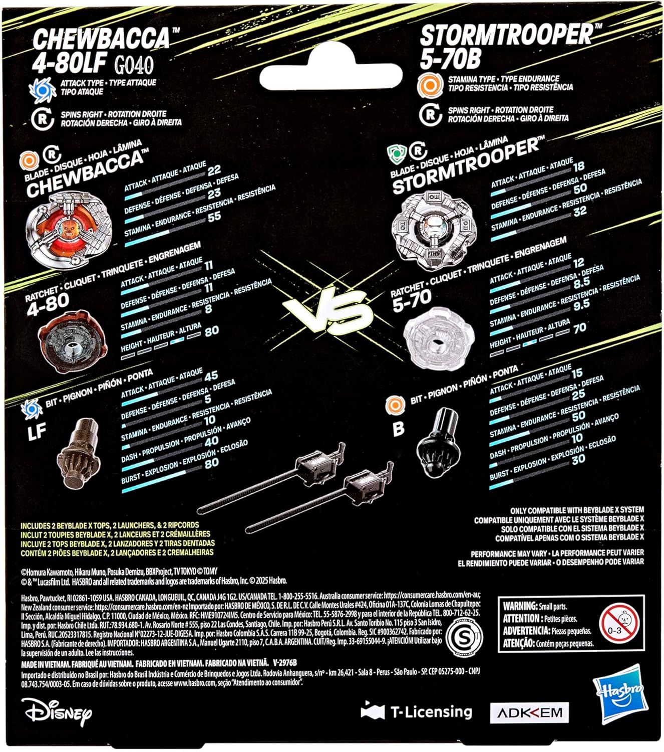 Star Wars x Beyblade X : duel Chewbacca 4-80LF contre Stormtrooper 5-70B – Image 7