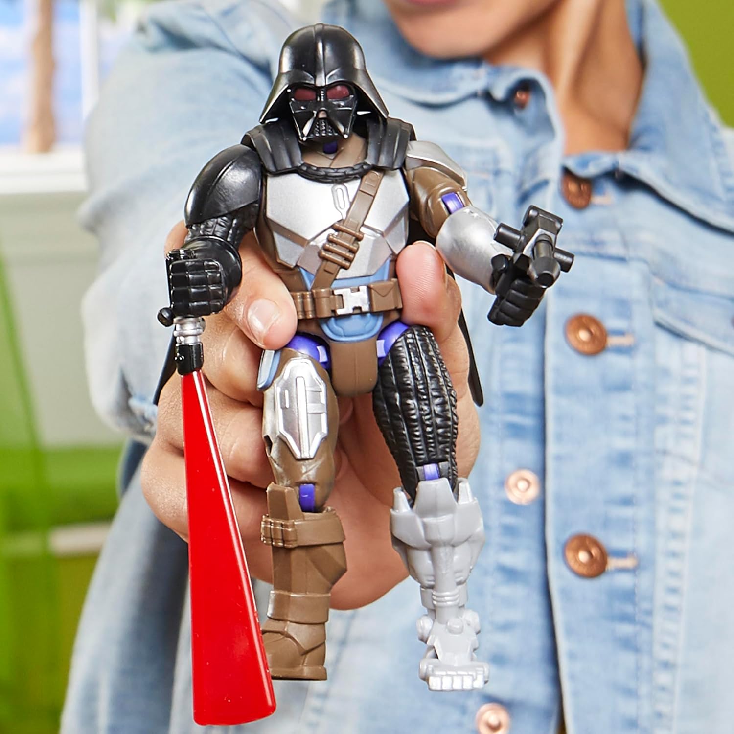Figurine personnalisable Dark Vador Star Wars MixMashers Deluxe avec 4 pièces – Image 6