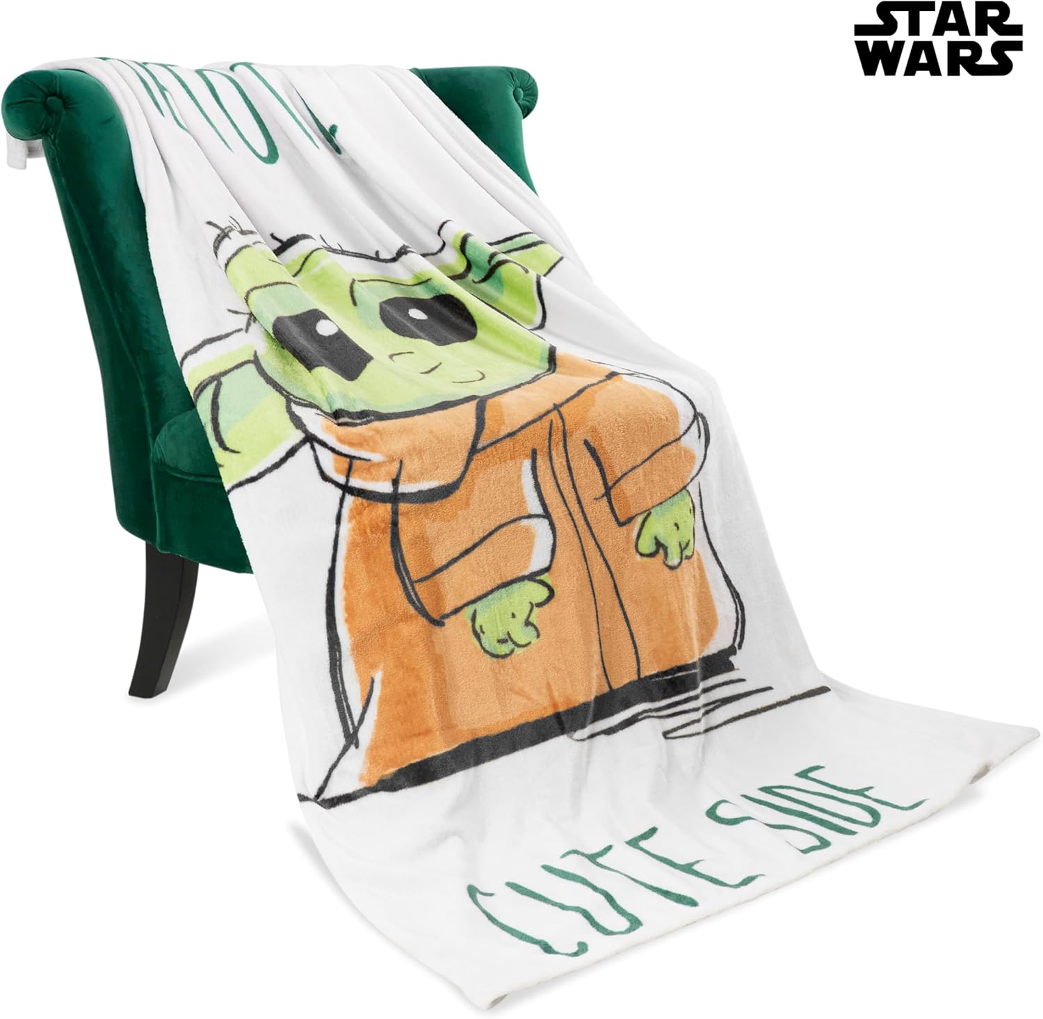 Plaid polaire Disney Baby Yoda vert 150 x 130 cm – Image 3