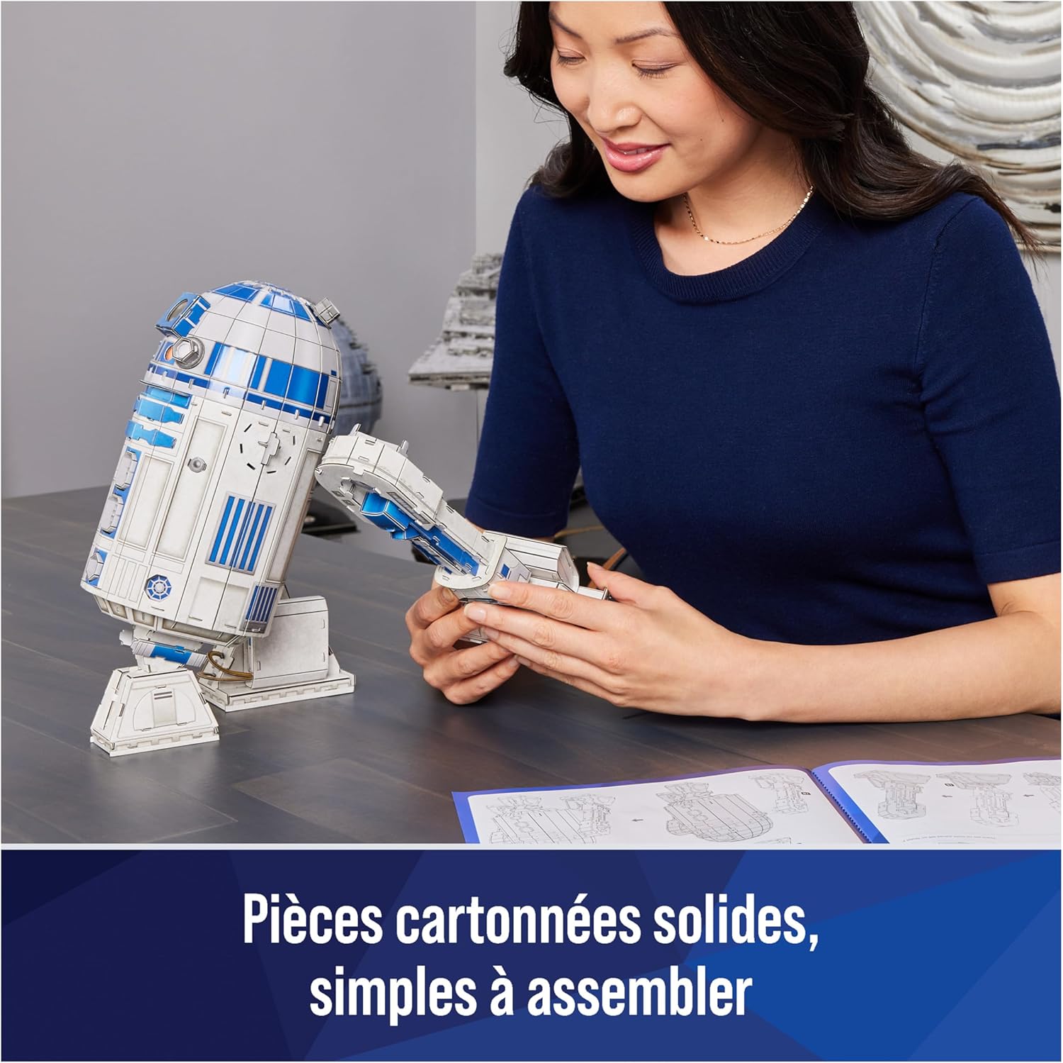 Puzzle 3D Star Wars R2-D2 201 pièces 4D Build – Image 3