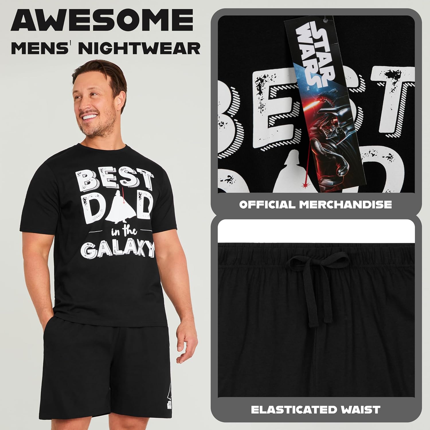 Pyjama court Star Wars Disney en coton pour homme – Image 4