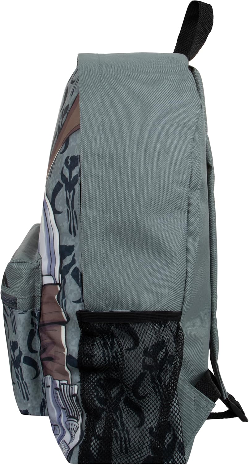 Sac à dos enfant Star Wars Mandalorian gris – Image 8