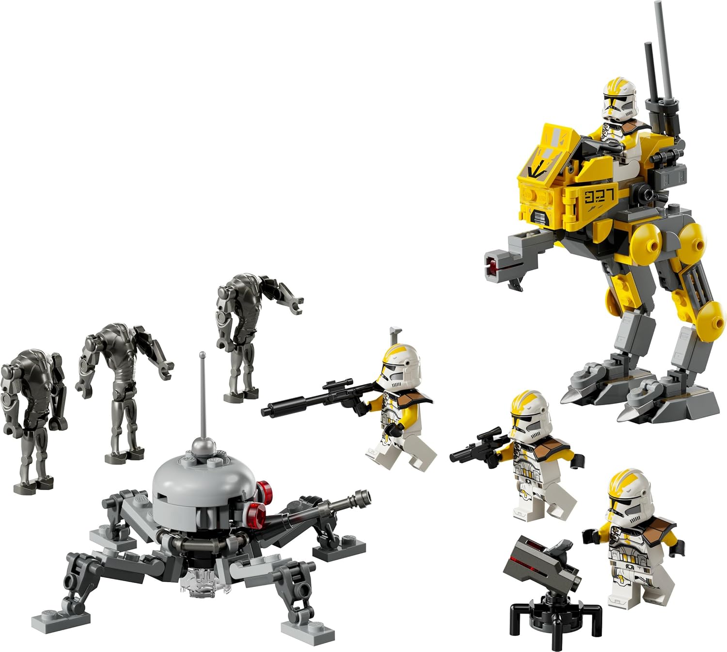 LEGO Star Wars 75431 Pack de combat du 327e Corps avec 4 minifigurines et AT-RT – Image 8