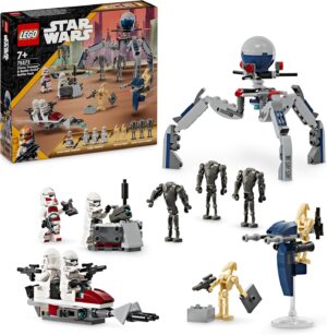 LEGO Star Wars 75372 Pack de Combat Clone Troopers et Droïdes de Combat
