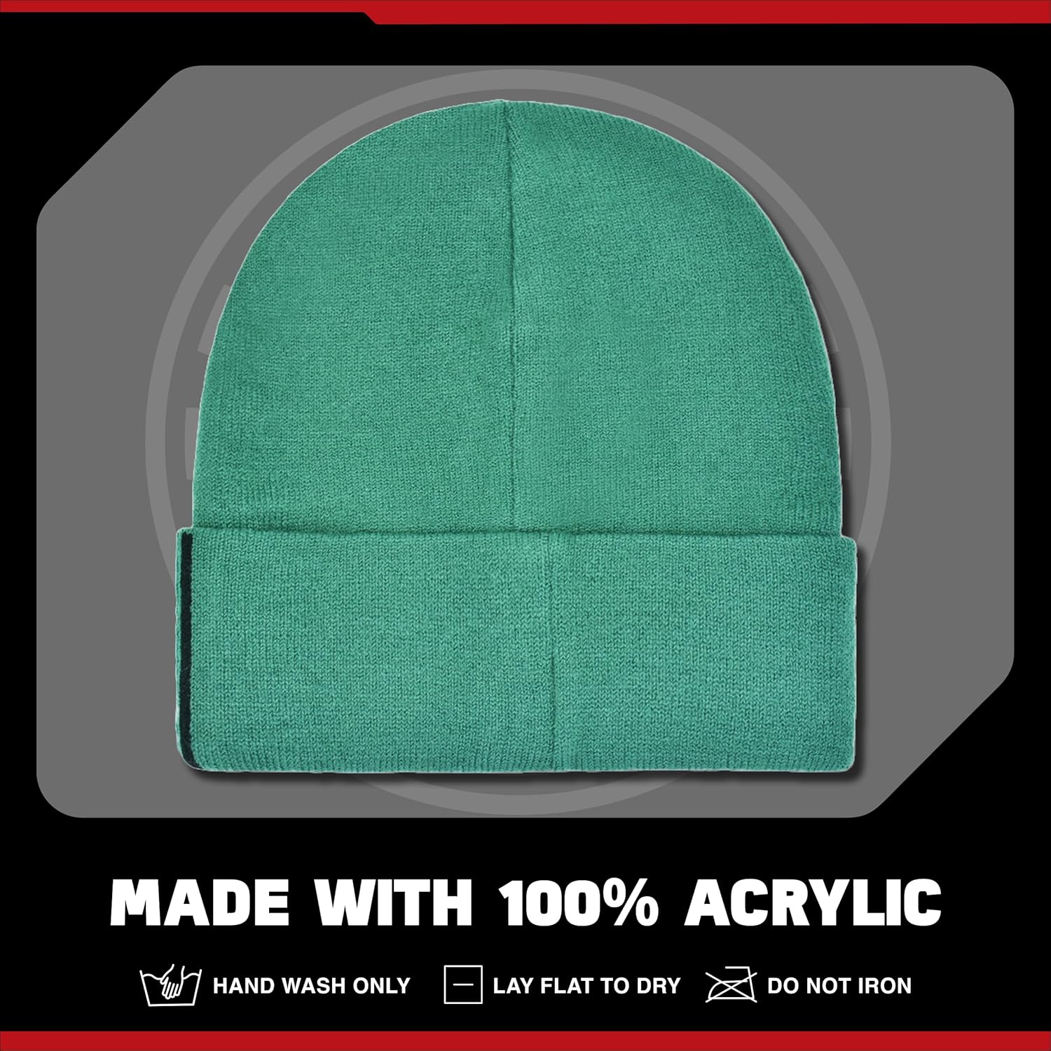 Bonnet Star Wars Boba Fett à revers roulé vert – Image 5