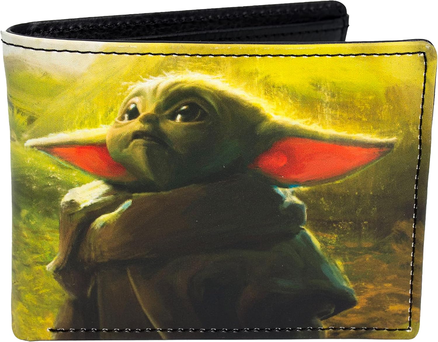 Portefeuille Grogu vert Star Wars The Mandalorian avec étui décoratif en étain
