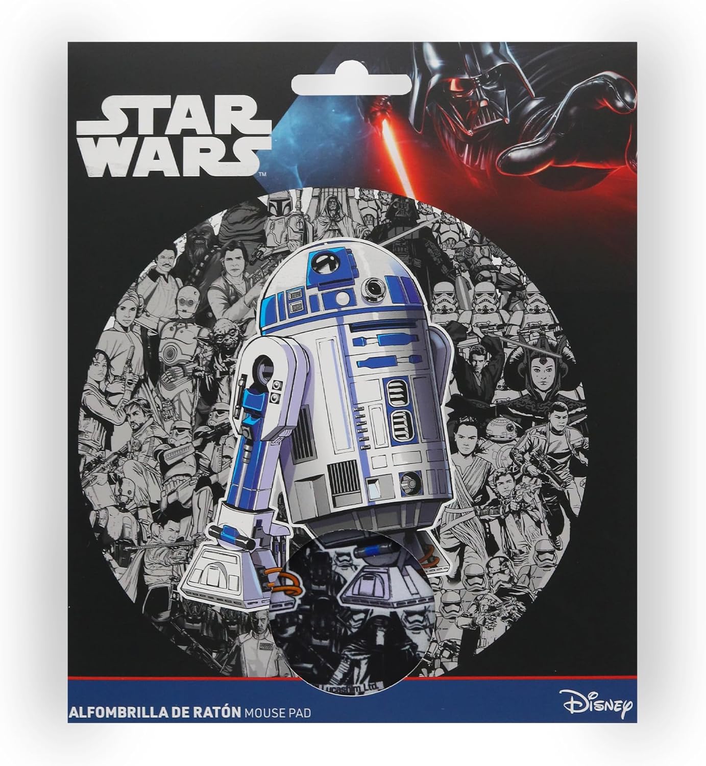 Tapis de souris rond R2D2 Disney Star Wars en fibre extrafine – Image 6