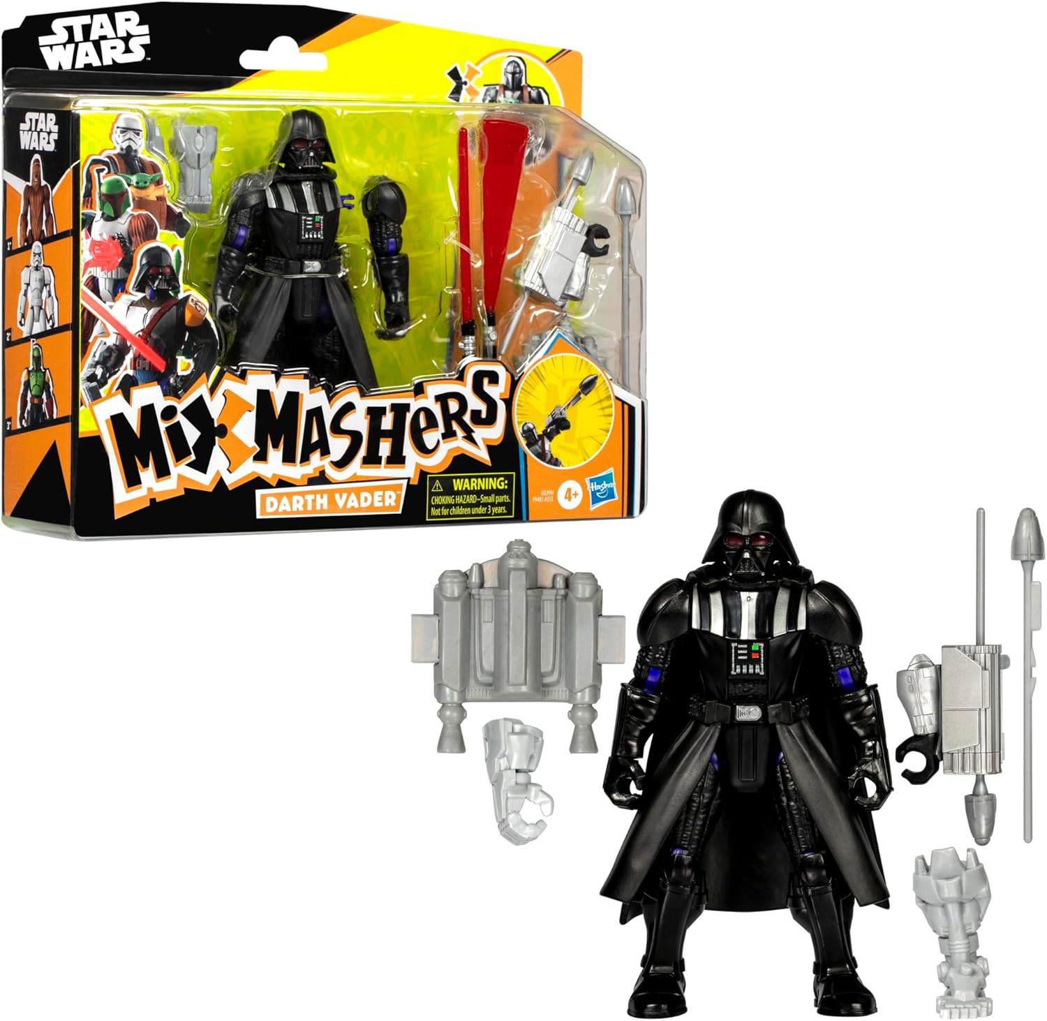 Figurine personnalisable Dark Vador Star Wars MixMashers Deluxe avec 4 pièces – Image 3