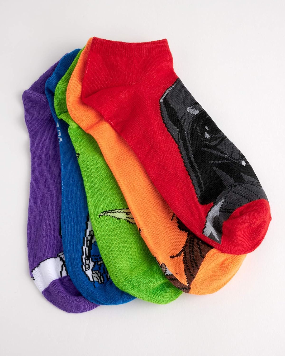 Star Wars homme, lot de 5 paires de chaussettes invisibles classiques – Image 3