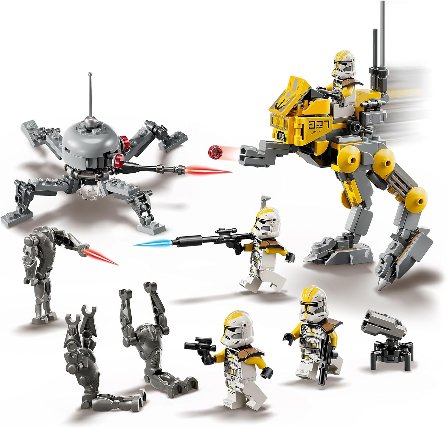 LEGO Star Wars 75431 Pack de combat du 327e Corps avec 4 minifigurines et AT-RT – Image 3