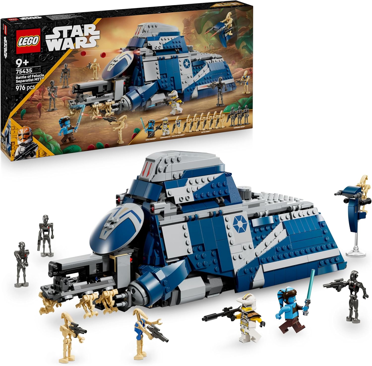 LEGO Star Wars MTT des Séparatistes de Felucia avec Aayla Secura 75435