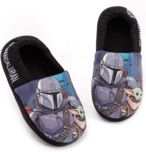 Chaussons garçon Star Wars Baby Yoda style mandalorien
