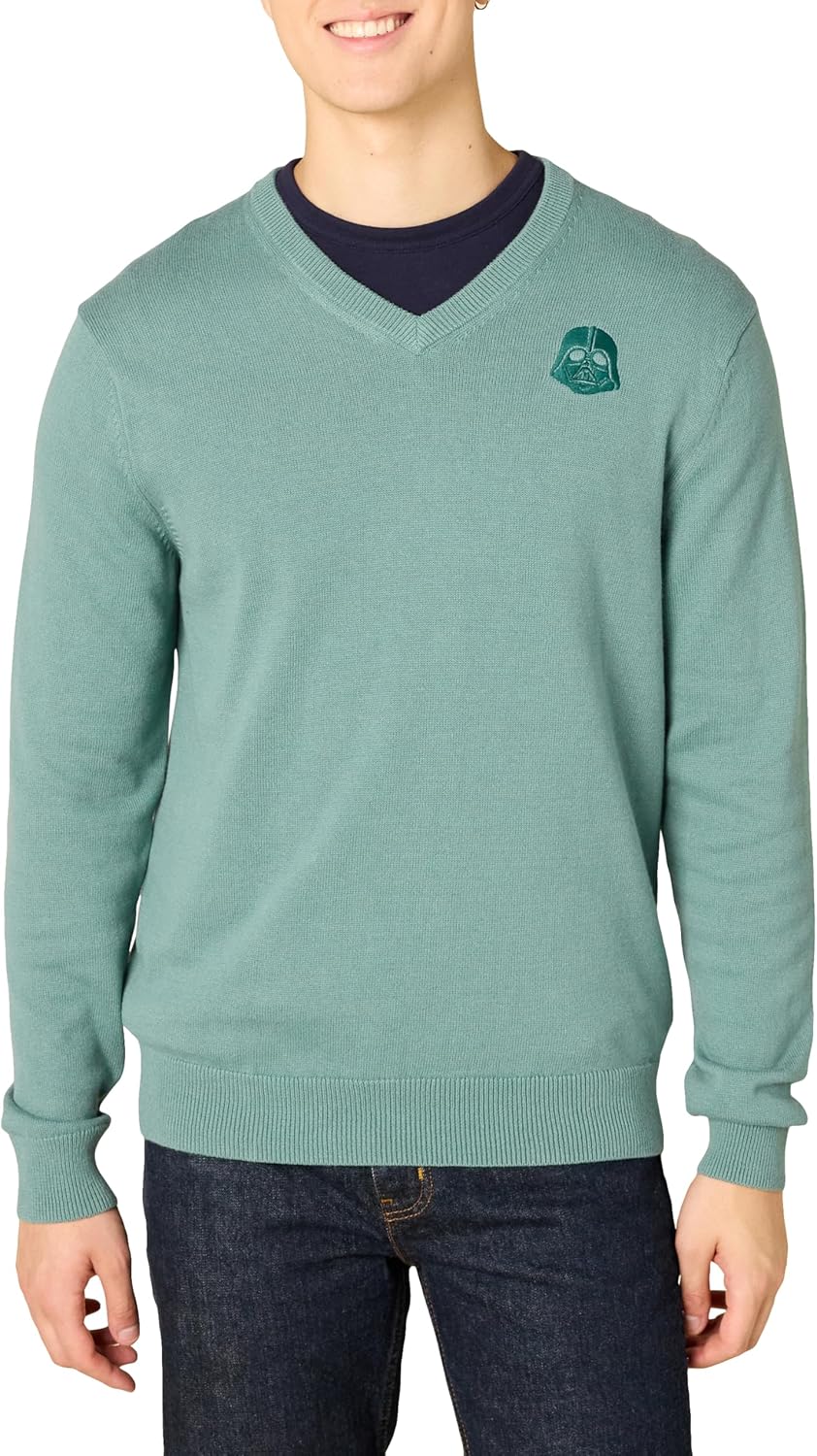 Pull homme Star Wars col en V en coton
