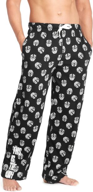 Bas de pyjama homme Star Wars The Mandalorian noir/gris