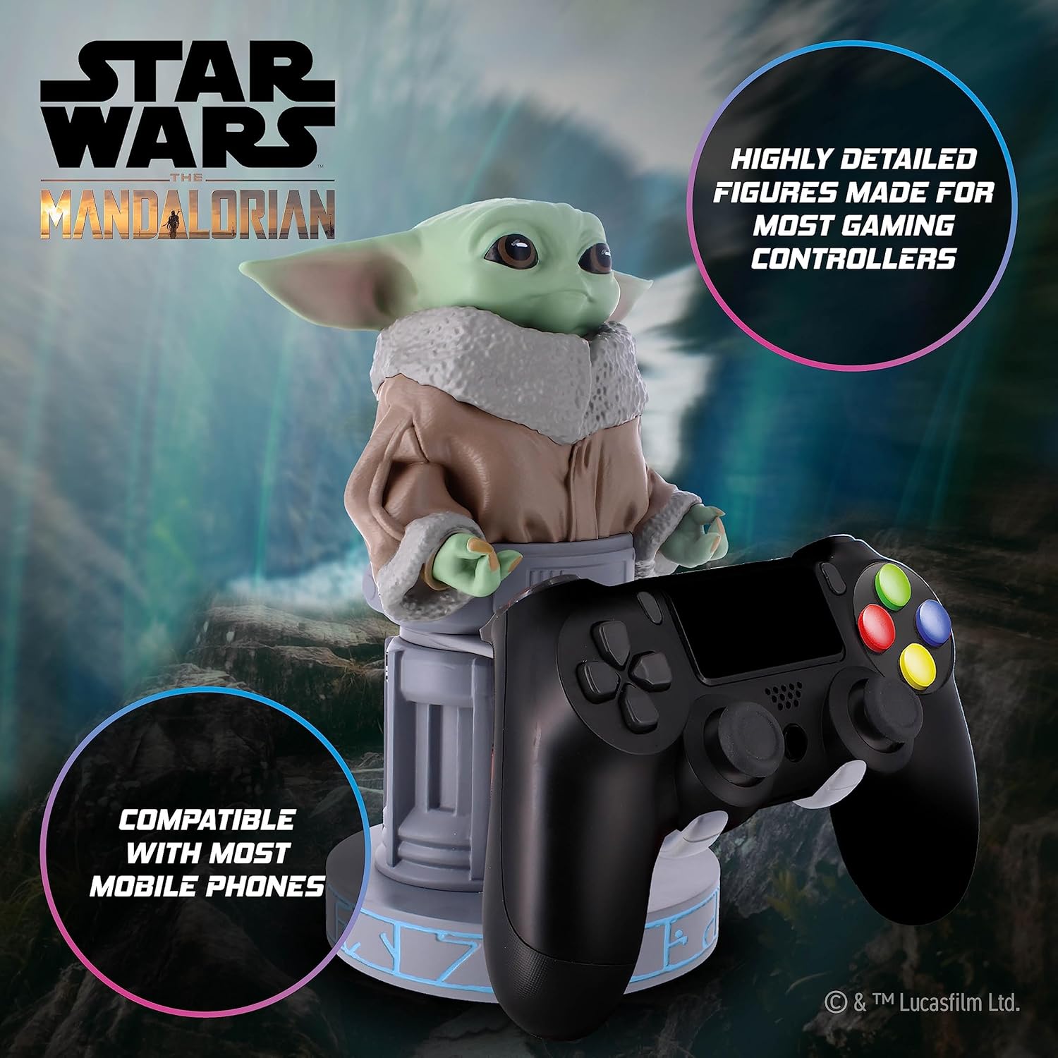 Cable Guy Grogu 20 cm Star Wars The Mandalorian pour manettes et smartphone – Image 4