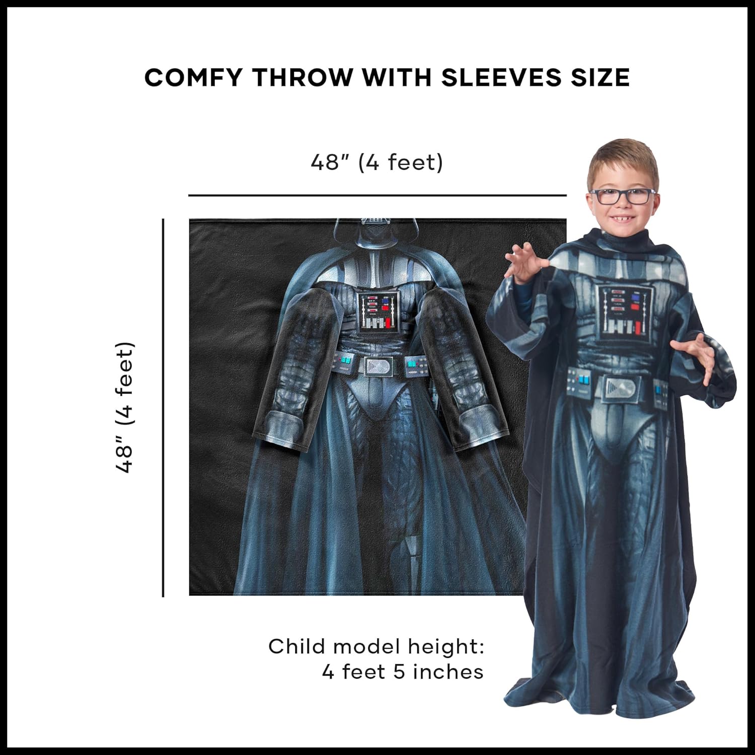 Plaid à manches Star Wars Dark Vador toucher soyeux – Image 5
