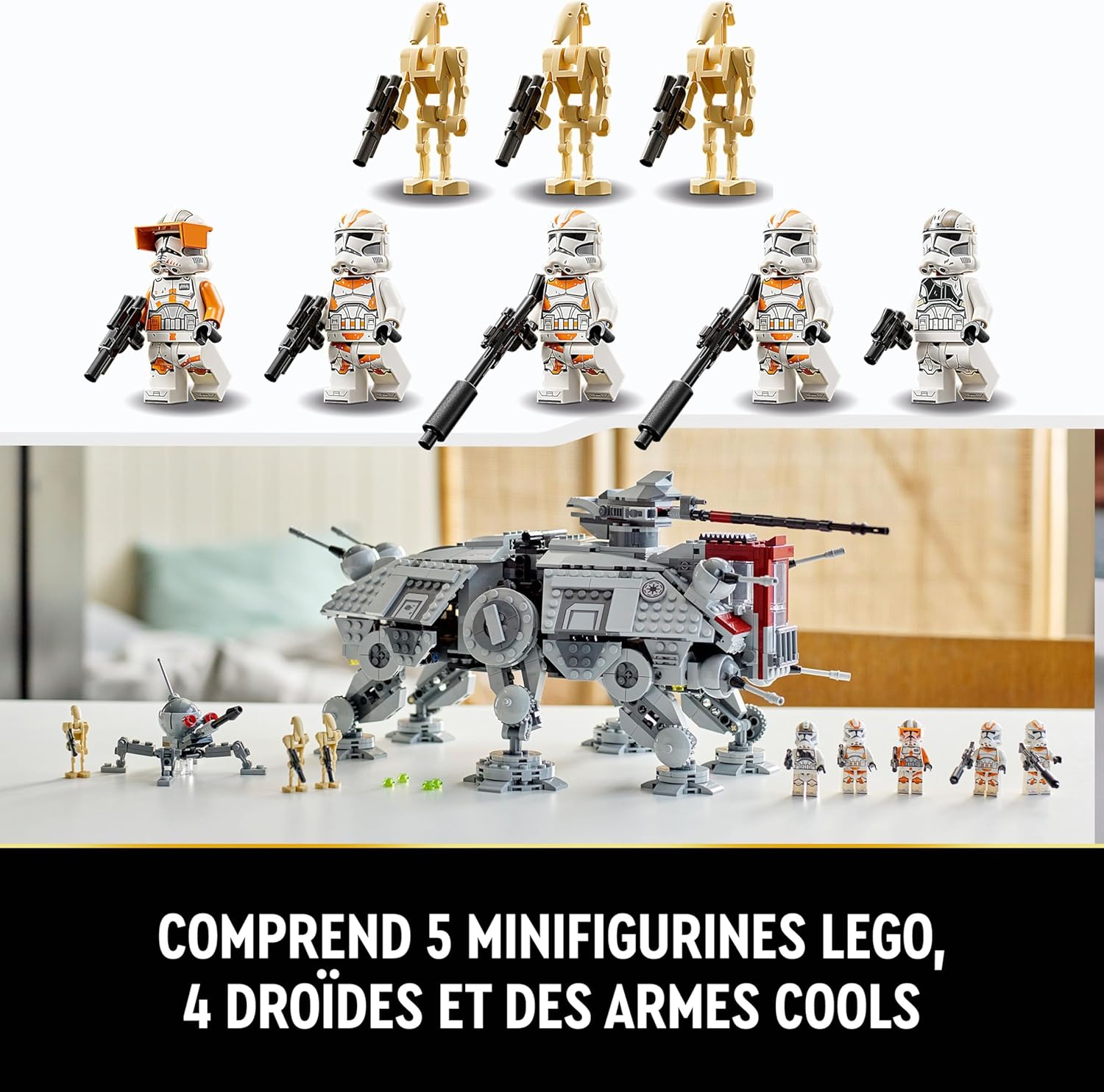 LEGO Star Wars AT-TE 75337 avec Clone Trooper du 212e – Image 6