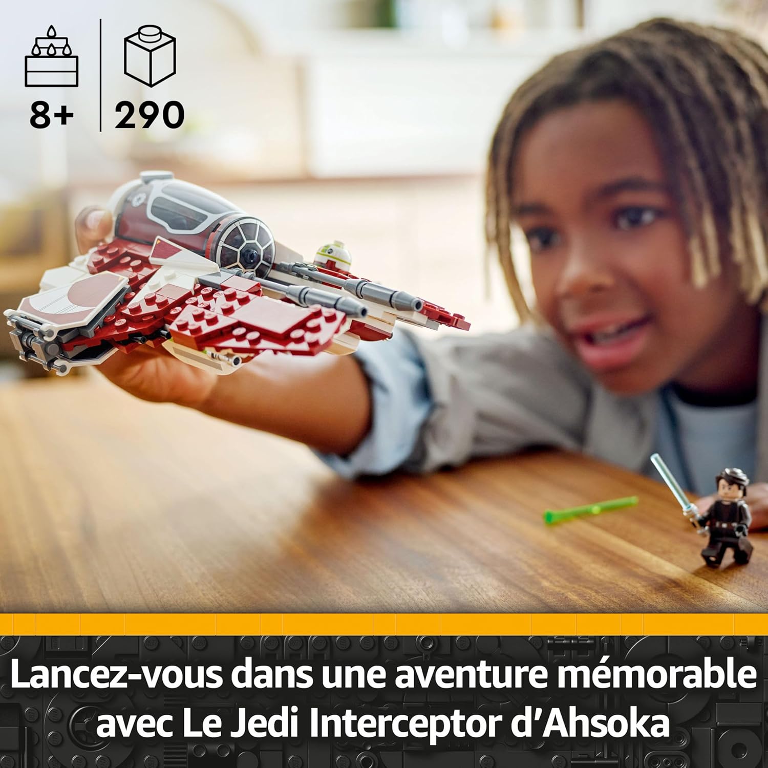 LEGO Star Wars 75401 Jedi Interceptor d’Ahsoka avec R7-A7 et Skywalker – Image 2