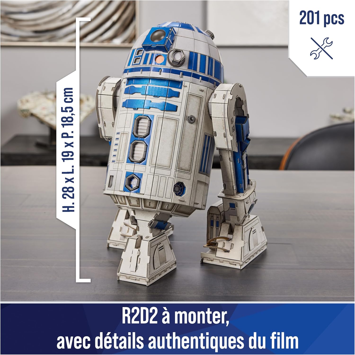 Puzzle 3D Star Wars R2-D2 201 pièces 4D Build – Image 2