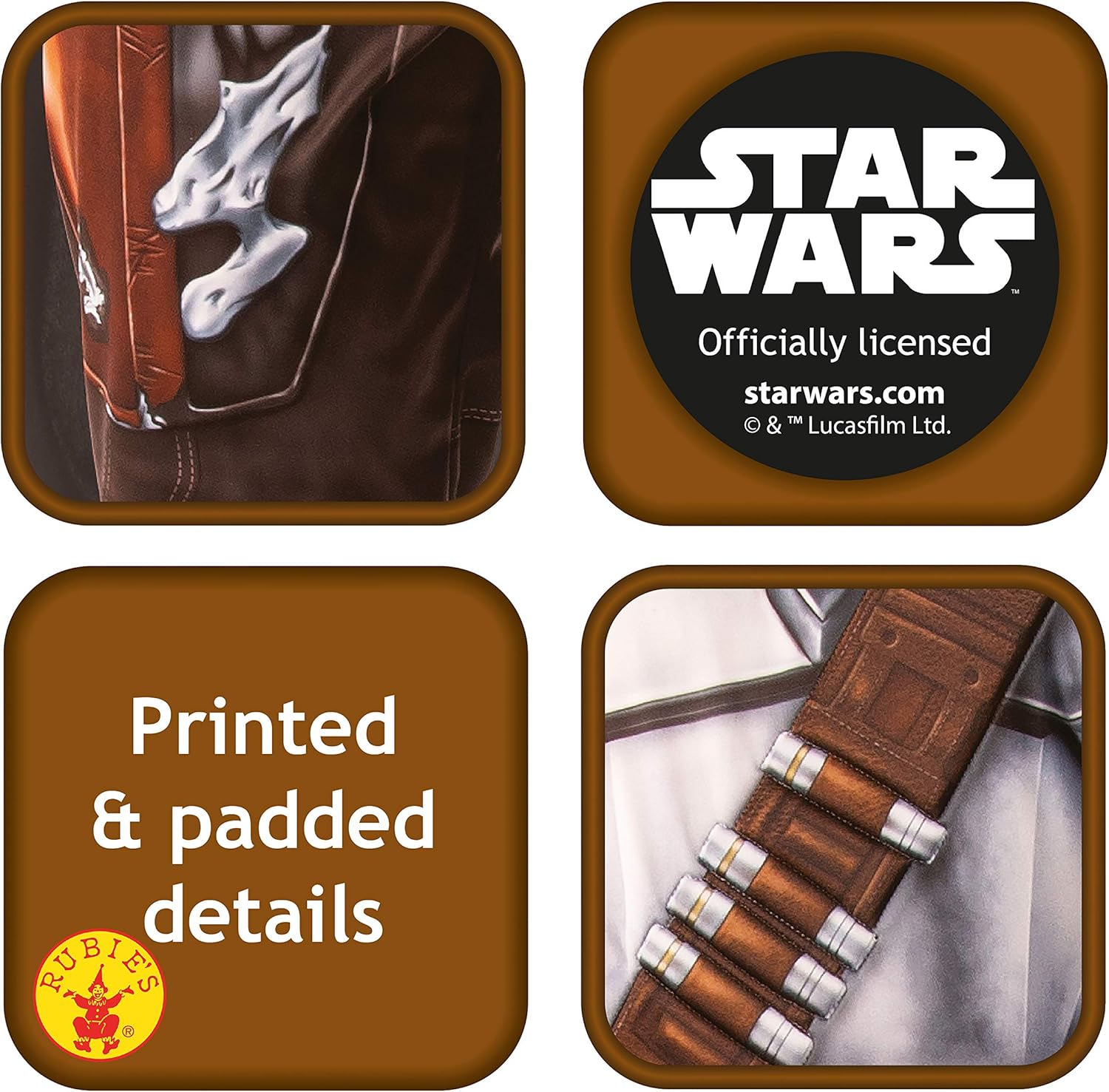 Déguisement adulte Star Wars The Mandalorian avec cape et masque – Image 3