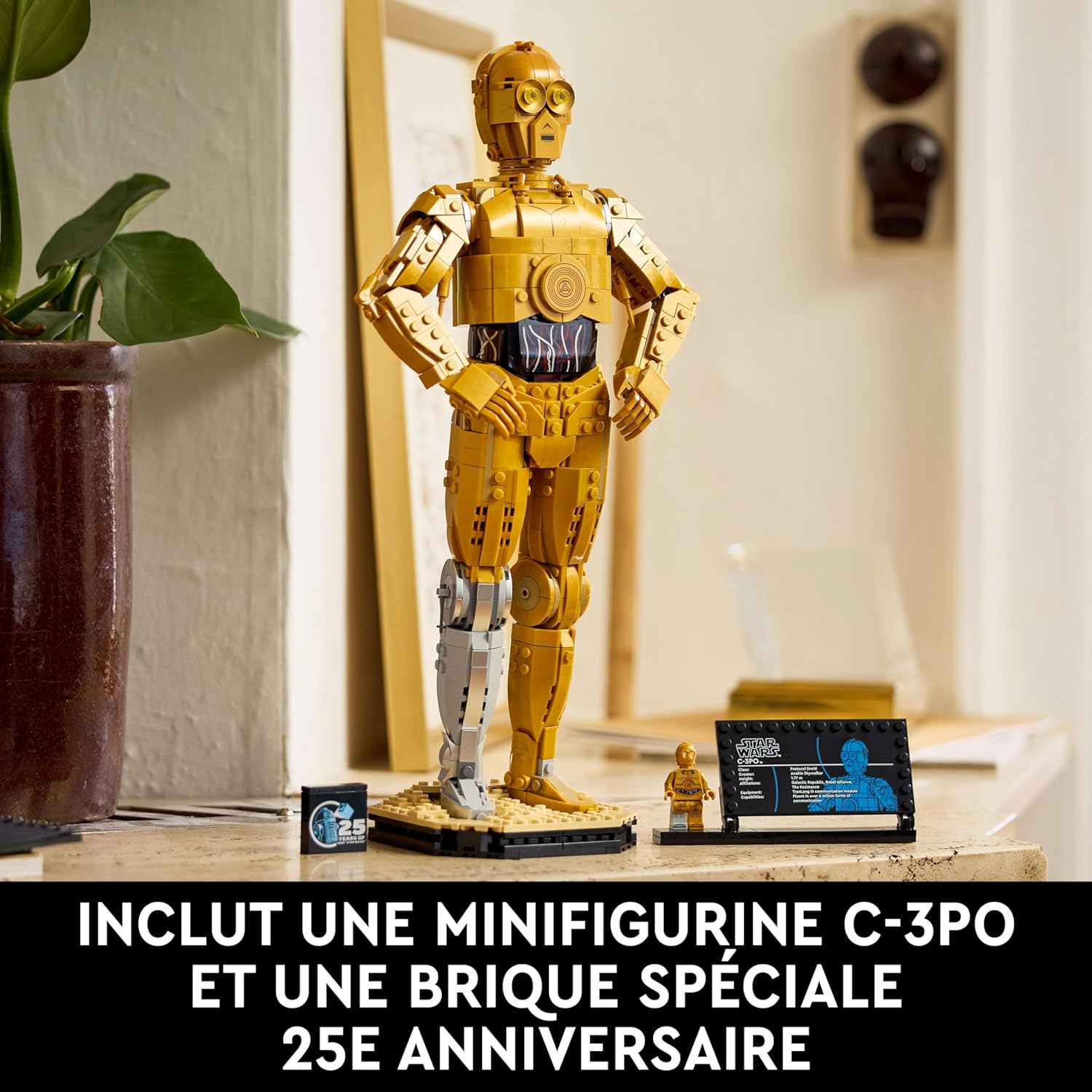 C-3PO LEGO Star Wars 75398 avec présentoir et minifigurine – Image 5