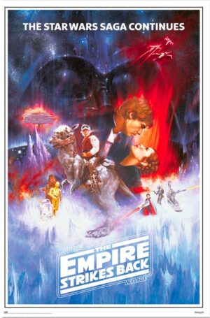Poster Star Wars L'Empire contre-attaque classique pour décoration murale