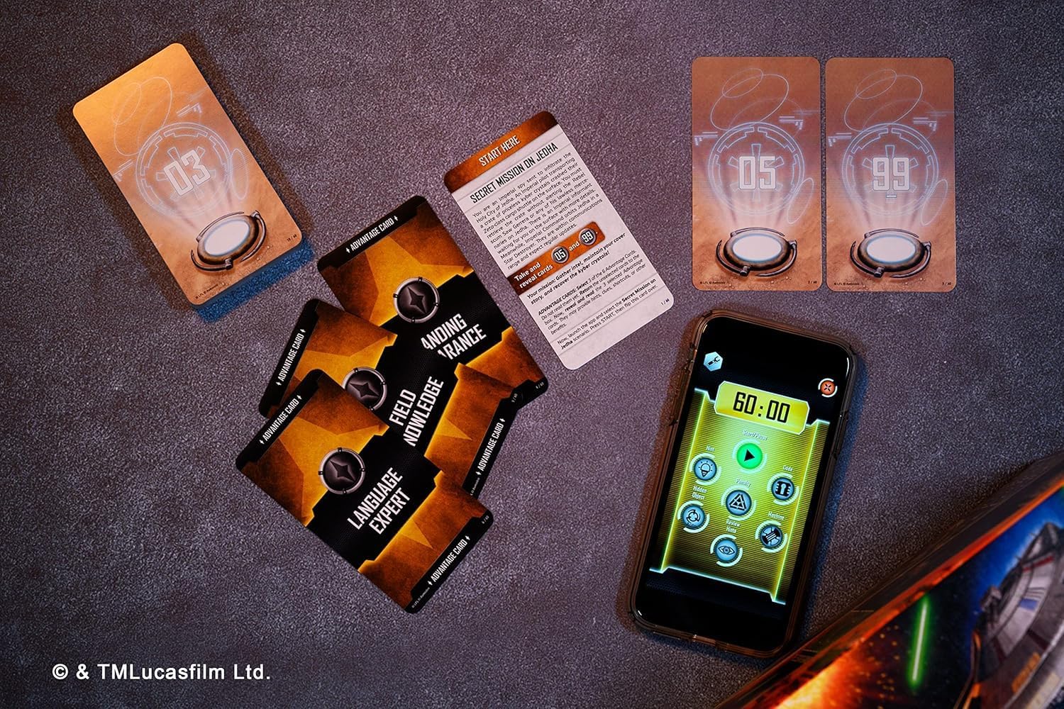 Unlock! Star Wars, jeu de cartes coopératif avec application, 1 à 6 joueurs dès 10 ans – Image 4