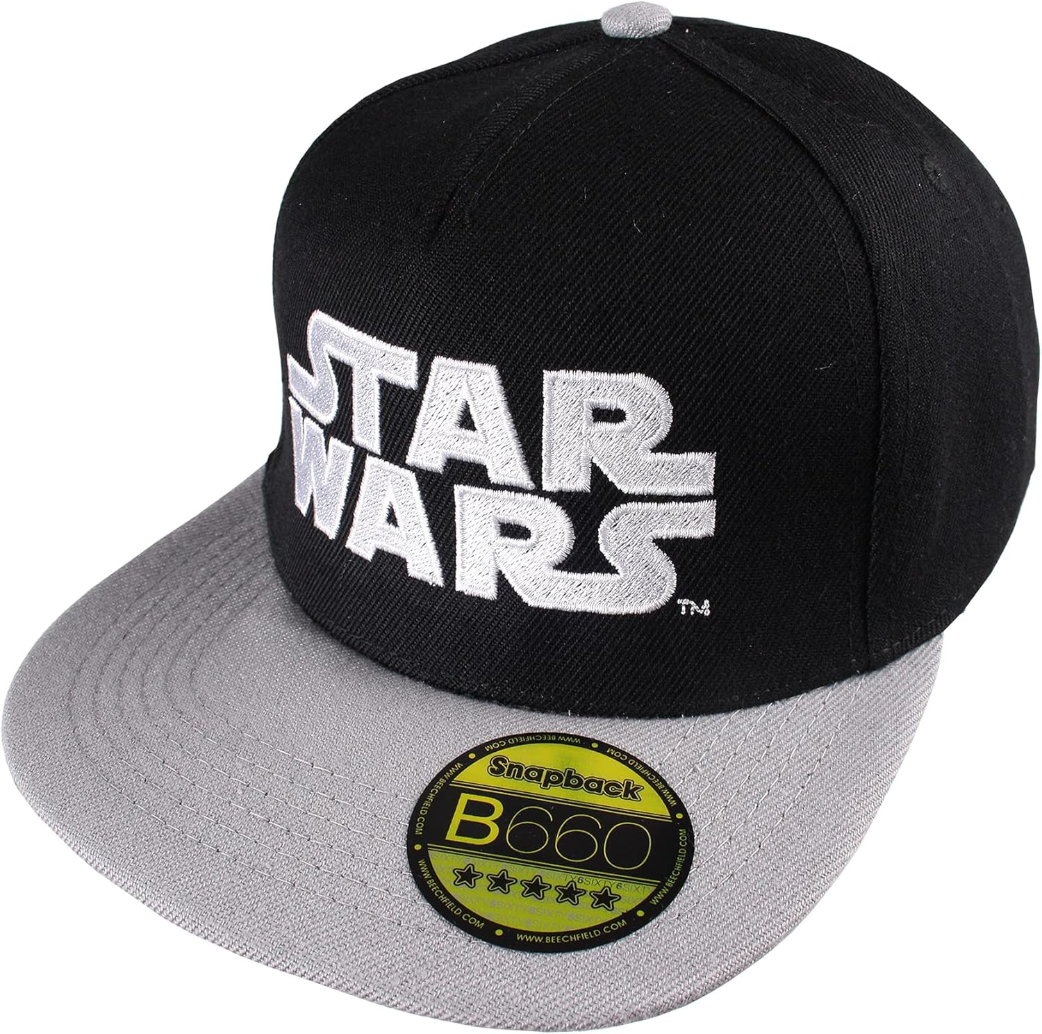 Casquette Star Wars homme logo brodé noir/gris – Image 2